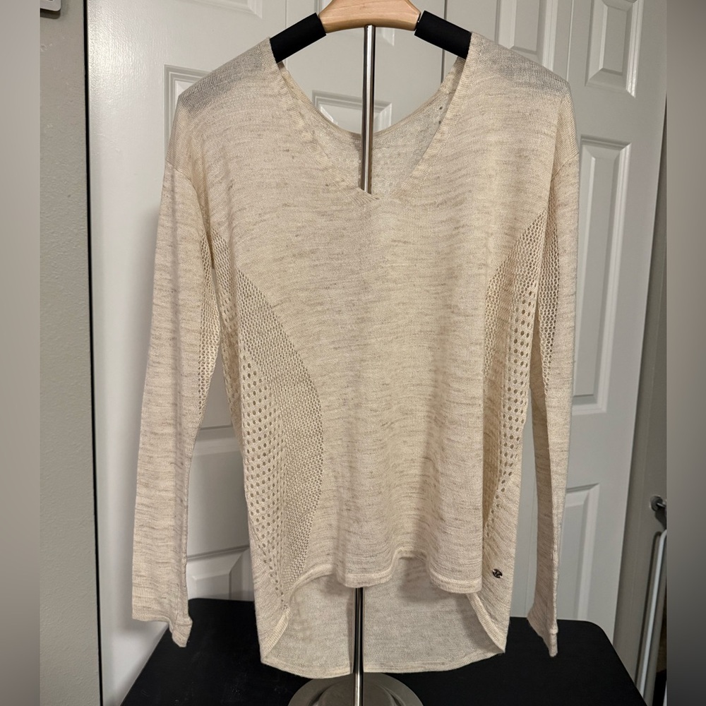 Lululemon Still Movement Sweater Linen and Acrylic (Probably size 12)